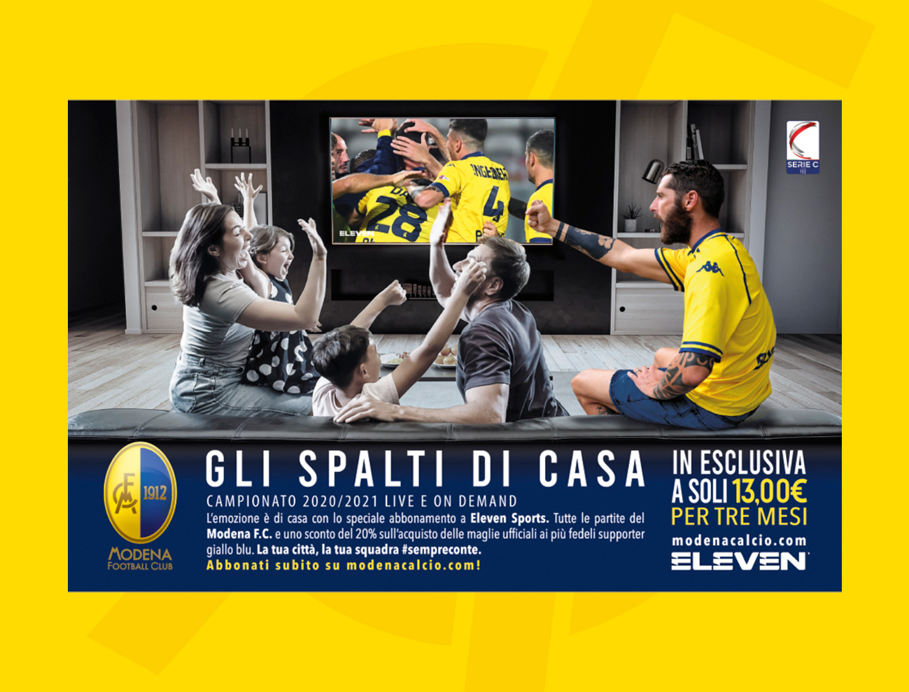 modena calcio campagna abbonamenti 2020 2021